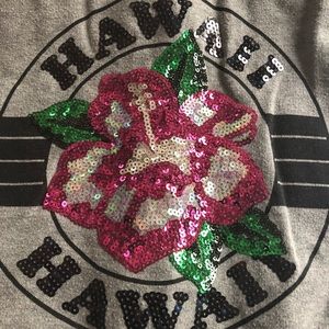Victoria secret Hawaii sequin sweatshirt pullover